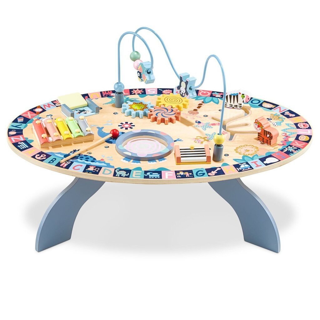 7in1 koka izglītojošais galds цена и информация | Rotaļlietas zīdaiņiem | 220.lv