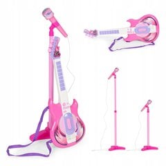 Elektriskās ģitāras komplekts, mikrofona statīvs bērniem mp3 цена и информация | Развивающие игрушки | 220.lv