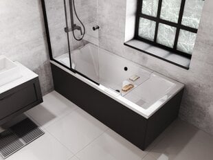 Vonia Besco Quadro 190 su juoda apdaila цена и информация | Для ванны | 220.lv