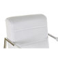 Krēsls DKD Home Decor Poliesters Tērauds Balts (56 x 68 x 92 cm) cena un informācija | Virtuves un ēdamistabas krēsli | 220.lv