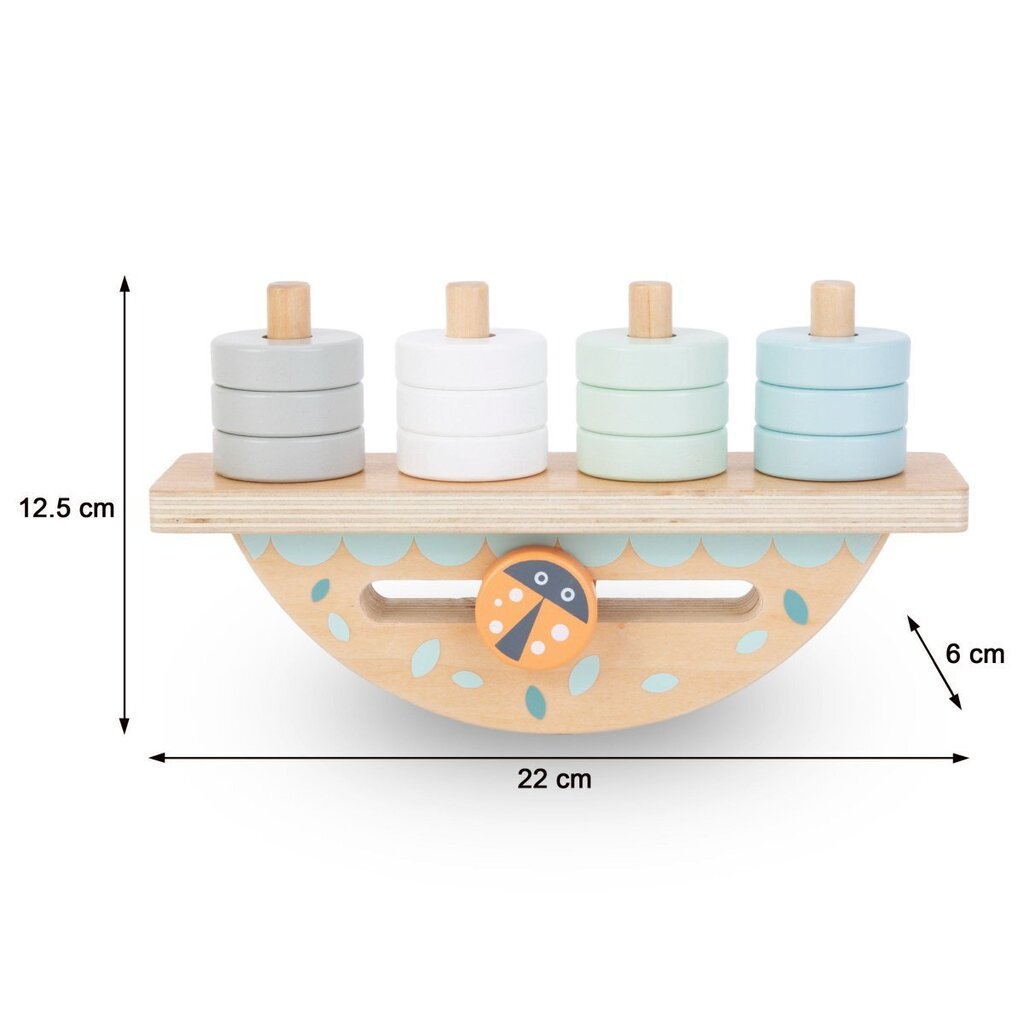 Abacus līdzsvarošana - koka mīkla cena un informācija | Rotaļlietas zīdaiņiem | 220.lv