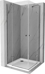 Dušas kabīne Mexen Roma DUO, Chrome, 90 x 90 cm cena un informācija | Dušas kabīnes | 220.lv