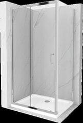 Dušas kabīne Mexen Apia ar paliktni un sifonu, 110 x 90 cm, Chrome cena un informācija | Dušas kabīnes | 220.lv