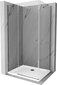 Dušas kabīne Mexen Roma White/Chrome, 110 x 90 cm cena un informācija | Dušas kabīnes | 220.lv