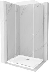 Dušas kabīne Mexen Roma White/Chrome, 80 x 100 cm cena un informācija | Dušas kabīnes | 220.lv