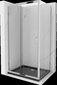 Dušas kabīne Mexen Apia Black/Chrome, 110 x 80 cm cena un informācija | Dušas kabīnes | 220.lv