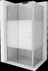 Dušas kabīne Mexen Apia, Chrome, 110 x 80 cm, daļēji matēta cena un informācija | Dušas kabīnes | 220.lv