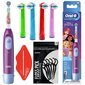 Oral-B Advance Princess zobu birste + pasūtījums. Kids Color x4 цена и информация | Elektriskās zobu birstes | 220.lv