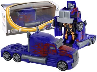 Robotmašīna Optimus Prime Blue Truck ar gaismas efektiem cena un informācija | Rotaļlietas zēniem | 220.lv