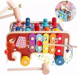 Koka spēļu centrs 4in1 cena un informācija | Attīstošās rotaļlietas | 220.lv