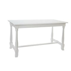 Обеденный стол DKD Home Decor Деревянный Белый (180 x 90 x 80 cm) цена и информация | Кухонные и обеденные столы | 220.lv
