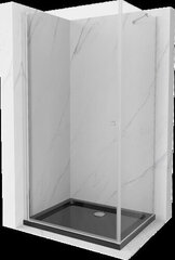 Dušo kabina Mexen Pretoria su padėklu ir sifonu, Black+White/Black, 70 x 110 cm цена и информация | Душевые кабины | 220.lv