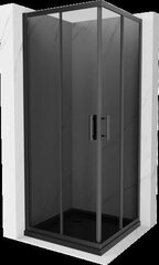 Dušas kabīne Mexen Rio F ar paliktni un sifonu, Graphite/Black, 70 x 70 cm cena un informācija | Dušas kabīnes | 220.lv