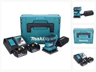 Akumulatora ekscentriskā slīpmašīna Makita DBO 480 RGJ 18 V 112 x 102 mm + 2x akumulators 6,0 Ah + lādētājs + Makpac cena un informācija | Slīpmašīnas | 220.lv