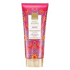 Avon Foot Works увлажняющий зимний крем для ног с ароматом апельсина и корицы, 75 мл цена и информация | Кремы, лосьоны для тела | 220.lv