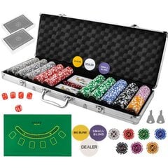 Покер – набор из 500 фишек в чемодане HQ цена и информация | Азартные игры | 220.lv
