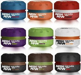 Matu veidošanas vasks Nishman Hair Styling Wax 04 Rugby vīriešu, 100 ml cena un informācija | Matu veidošanas līdzekļi | 220.lv