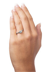 Brilio Очаровательное помолвочное кольцо из белого золота 229 001 00804 07 цена и информация | Кольца | 220.lv