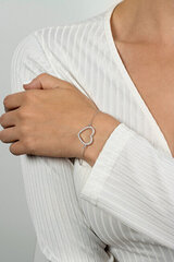 Brilio Silver Очаровательный позолоченный браслет с сердечком BRC22Y цена и информация | Женские браслеты | 220.lv