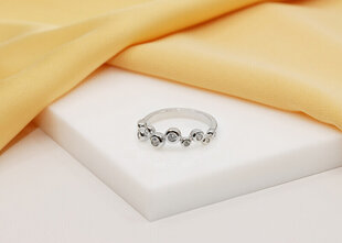 Brilio Silver Очаровательное серебряное кольцо с цирконами RI060W цена и информация | Кольца | 220.lv