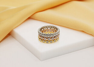 Brilio Silver Очаровательное серебряное кольцо с цирконами RI050W цена и информация | Кольца | 220.lv