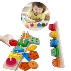 Šķirotājs - koka puzle цена и информация | Игрушки для малышей | 220.lv