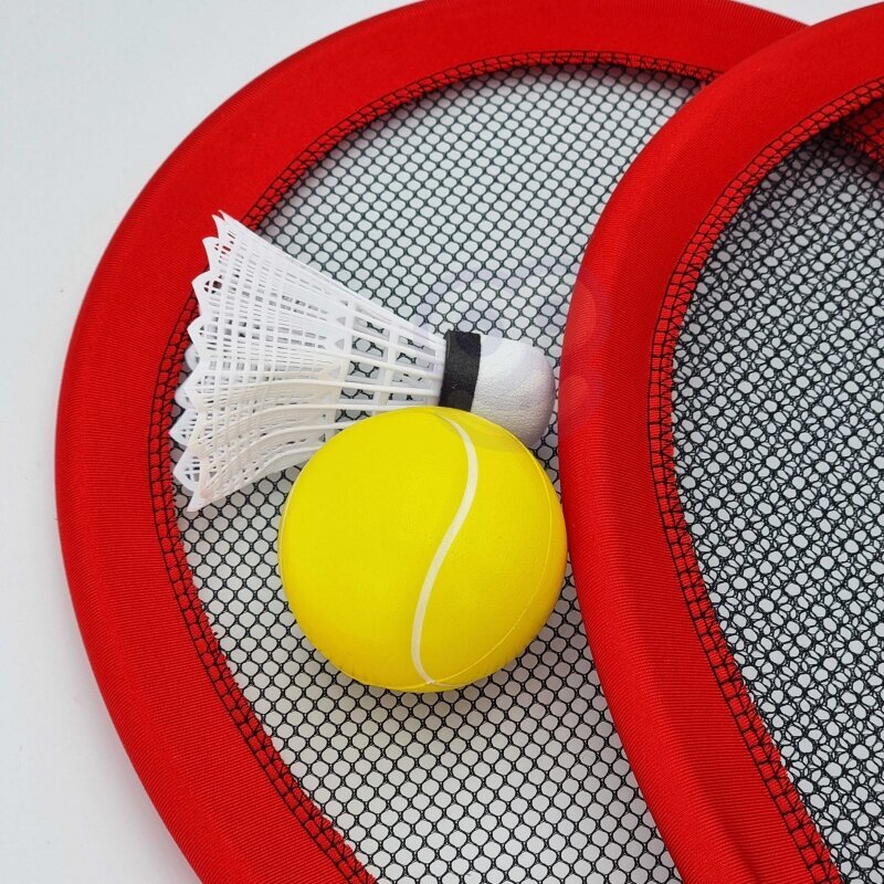 Tenisa rakešu komplekts bērniem ar bumbiņu Woopie, sarkans cena un informācija | Spēles brīvā dabā | 220.lv