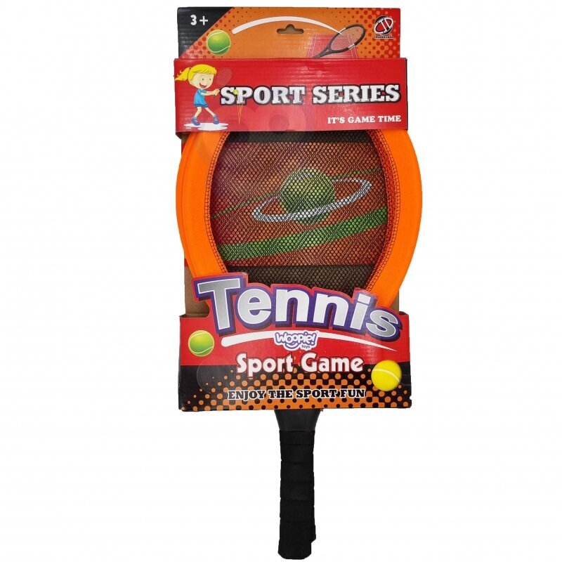 Tenisa rakešu komplekts bērniem ar bumbiņu Woopie, oranžs cena un informācija | Spēles brīvā dabā | 220.lv