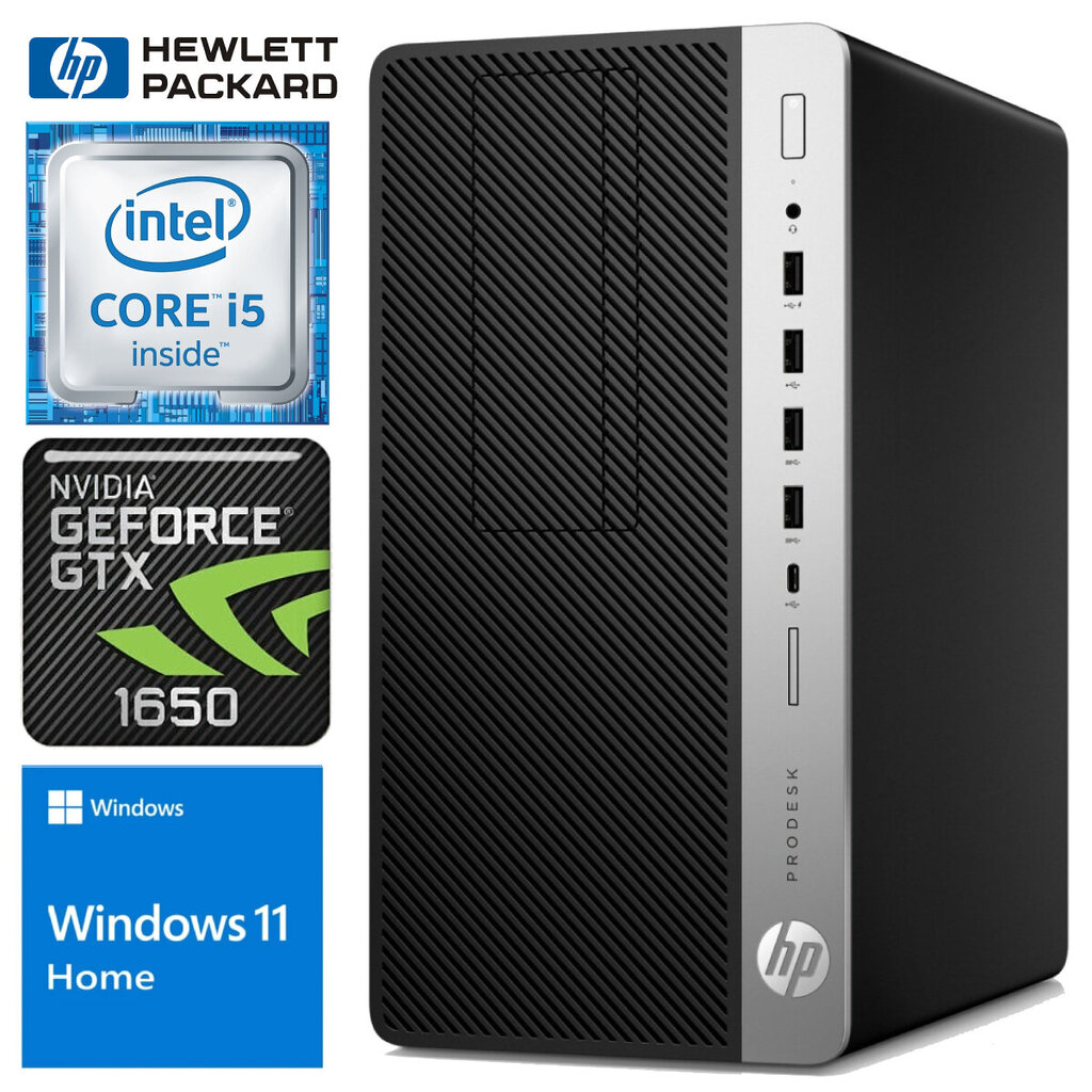 HP 600 G4 MT i5-8500 64GB 256SSD M.2 NVME+1TB GTX1650 4GB WIN11Home cena un informācija | Stacionārie datori | 220.lv