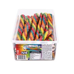 Skābās želejas kofektes ar augļu garšu Jumbos Sour Tornado, 57g x 30gab. cena un informācija | Saldumi | 220.lv