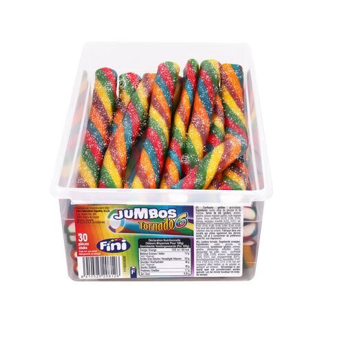 Skābās želejas kofektes ar augļu garšu Jumbos Sour Tornado, 57g x 30gab. цена и информация | Saldumi | 220.lv