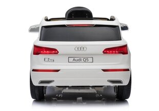 Vienvietīgs elektromobilis bērniem Audi Q5, balts цена и информация | Электромобили для детей | 220.lv