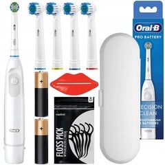 Oral-B DB5 Pro White zobu birste ar akumulatoru + 4 kon. precizitāte + balts futrālis цена и информация | Электрические зубные щетки | 220.lv