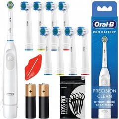 Oral-B DB5 Pro White uzlādējama zobu birste ar baterijām + 8 kon. precision replacement cena un informācija | Elektriskās zobu birstes | 220.lv