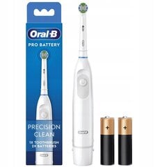 Oral-B DB5 Pro White zobu birste ar baterijām + 4 kon. precision replacement cena un informācija | Elektriskās zobu birstes | 220.lv
