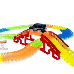 Трековая машина светящаяся цена и информация | Конструктор автомобилей игрушки для мальчиков | 220.lv