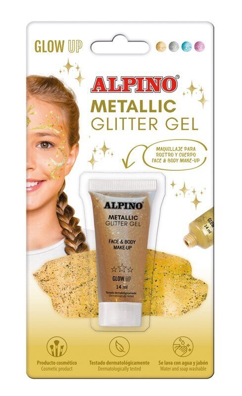 Grima gels Alpino Metallic gold bls 14 ml cena un informācija | Modelēšanas un zīmēšanas piederumi | 220.lv