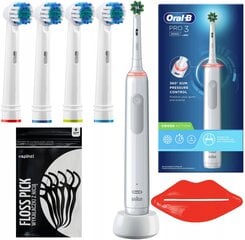 Oral-B Pro 3 3000 цена и информация | Электрические зубные щетки | 220.lv