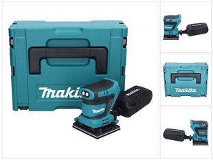 Akumulatora ekscentriskā slīpmašīna Makita DBO 480 ZJ 18 V 112 x 102 mm + Makpac - bez akumulatora, bez lādētāja cena un informācija | Slīpmašīnas | 220.lv