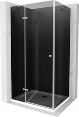 Dušas kabīne Mexen Roma White/Chrome, 100 x 90 cm cena un informācija | Dušas kabīnes | 220.lv
