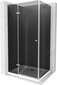 Dušas kabīne Mexen Roma White/Chrome, 80 x 110 cm cena un informācija | Dušas kabīnes | 220.lv