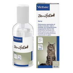 Nomierinošs preparāts kaķiem Virbac Zenifel, 60 ml cena un informācija | Kopšanas līdzekļi dzīvniekiem | 220.lv