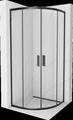 Pusapaļa dušas kabīne Mexen Rio, Black, 70 x 70 cm cena un informācija | Dušas kabīnes | 220.lv