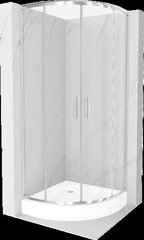 Pusapvalė dušo kabina Mexen Rio su padėklu ir sifonu, Chrome, 90 x 90 cm цена и информация | Душевые кабины | 220.lv