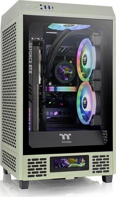 Thermaltake The Tower 200 Matcha Green CA-1X9-00SEWN-00 cena un informācija | Datoru korpusi | 220.lv