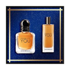 Komplekts vīriešiem Giorgio Armani Stronger With You EDT 30 ml + EDT 15 ml цена и информация | Мужские духи | 220.lv