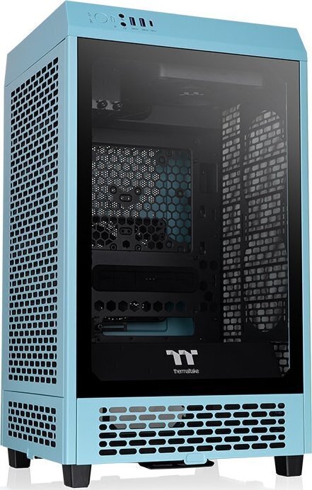 Thermaltake The Tower 200 Turquoise CA-1X9-00SBWN-00 cena un informācija | Datoru korpusi | 220.lv