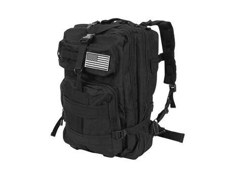 Рюкзак в стиле милитари XL, черный цена и информация | Рюкзаки и сумки | 220.lv