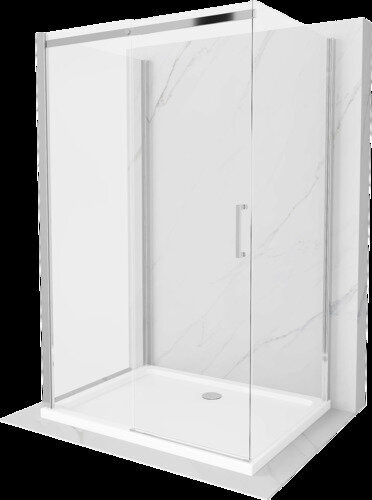 3-ju sienu dušas kabīne Mexen Omega 120 x 100 cm цена и информация | Dušas kabīnes | 220.lv