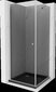 Dušas kabīne Mexen Pretoria ar paliktni un sifonu, Graphite+Black/Chrome, 80 x 80 cm cena un informācija | Dušas kabīnes | 220.lv